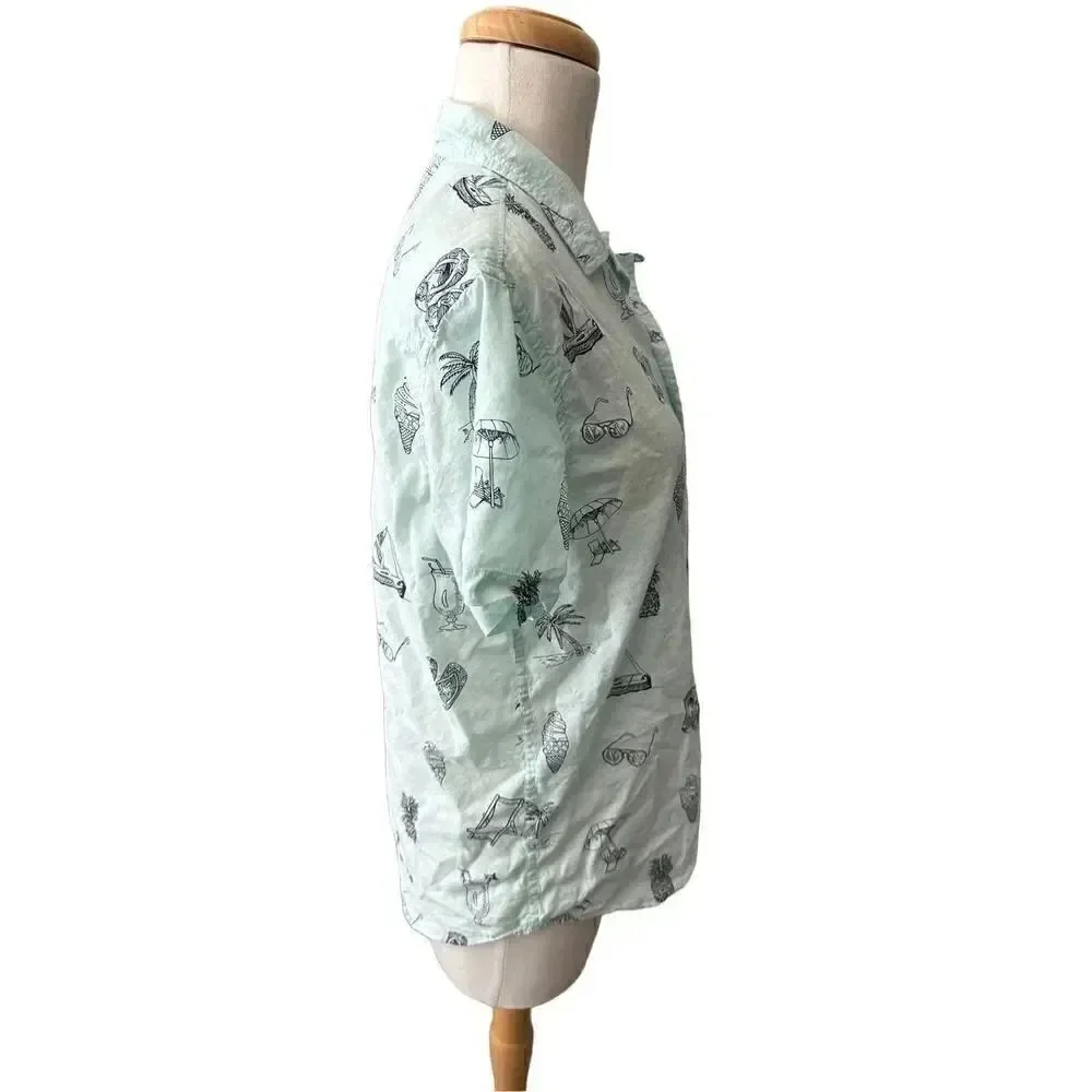 Free planet short sleeve button up - Picture 4 of 8